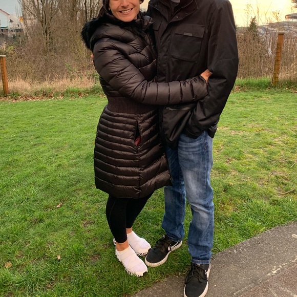 Laundry shelli segal fur lined hooded puffer coat - Picture 8 of 8